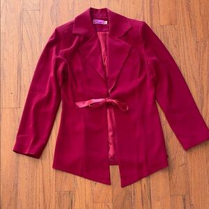Chic Women's Blazer in Vibrant Red by Tyler McGillivary